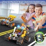 Demkia Robot Toys Building Set for Kids and Adults, Rechargeable 4-in-1 Remote & APP Controlled RC Wall Robotics Kit STEM Toys, Birthday Gifts for Boys Ages 6 7 8-12 (588 Pcs)