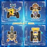 Demkia Robot Toys Building Set for Kids and Adults, Rechargeable 4-in-1 Remote & APP Controlled RC Wall Robotics Kit STEM Toys, Birthday Gifts for Boys Ages 6 7 8-12 (588 Pcs)