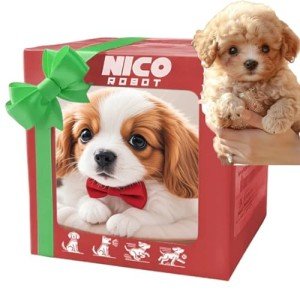 ubararyen 2025 New Robot Dog for Adults, AI Robotic Dog, Nicoo - My Realistic Robot Puppy That Acts Like a Real Puppy - Walking, Barking, Tail Wagging (Set D)