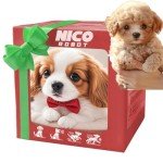 ubararyen 2025 New Robot Dog for Adults, AI Robotic Dog, Nicoo - My Realistic Robot Puppy That Acts Like a Real Puppy - Walking, Barking, Tail Wagging (Set D)