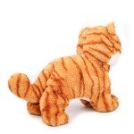 Smalody Interactive Plush Toys, Novelty Sound Control Electronic Cat Electronic Pets Robot Cat Gift for Children (Yellow)