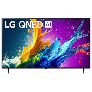 LG 55-Inch Class QNED80T Series LED Smart TV 4K Processor Flat Screen with Magic Remote AI-Powered with Alexa Built-in (55QNED80TUC, 2024)