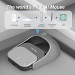 2025 AI Wireless Mouse for PC Laptop - ChatGPT Enabled Bluetooth Mouse with Voice Recording & AI Summarize, Ergonomic Presenter Laser Pointer Remote, USB Rechargeable High-Performance Office Device