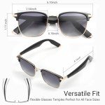 AI Translation Smart Sunglasses for Men Women, AI Language Translator Glasses with Bluetooth 5.4, Speakers and Mics Open Ear, Hands-Free Calling, Voice Assistant, Polarized Anti-UV, Rose Gold