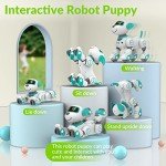 STEMTRON Remote Control Robot Dog Toy for Kid, Programmable Robotic Puppy, Interactive Robotic Dog Gift, Follow & Touch Function Robo Dog with Music