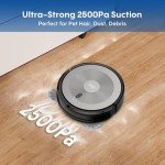 Robot Vacuum Cleaner - 2-in-1 Robot Vacuum and Mop Combo, 2500Pa Suction, Smart Navigation, Alexa & Google Assistant Compatible, Auto Recharge, Anti-Fall, Pet Hair Removal, Z-Shape Cleaning Mode