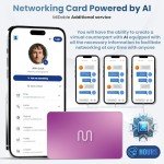 MiDoble Card - Digital Business Card - Tap to Share - AI Assistant - Networking Card Powered by AI - Connect with People - Tap The NFC or Scan The QR - iPhone & Android