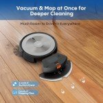 Robot Vacuum Cleaner - 2-in-1 Robot Vacuum and Mop Combo, 2500Pa Suction, Smart Navigation, Alexa & Google Assistant Compatible, Auto Recharge, Anti-Fall, Pet Hair Removal, Z-Shape Cleaning Mode