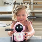 GILOBABY Robot Toys, Rechargeable Smart Talking Toys for Kids, Intelligent Robotic with Voice Controlled Touch Sensor, Singing, Dancing, Recording, Repeat, Birthday Gifts for Girls Ages 6+ Years Pink