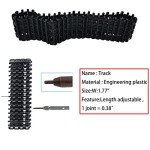 Professional Smart Tracked Robot Tank Car Chassis with 2pcs TT DC Motors, Remote Control Robotic Track Crawler Platform for Raspberry Arduino Microbit Projects, Sciences Educational AI Python Steam