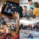 Professional Smart Tracked Robot Tank Car Chassis with 2pcs TT DC Motors, Remote Control Robotic Track Crawler Platform for Raspberry Arduino Microbit Projects, Sciences Educational AI Python Steam