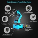 Robotic Arm for Raspberry Pi Robot Kit Open Source Programming AI Vision 5DOF/Axis Robot Arm, Coding Smart Robot Learning for Teens Adults (ArmPi Mini, RPi Board Not Included)