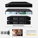 GW Security 32 Channel 12MP NVR 4K Smart AI Security Camera System with 32 x 4K (8MP) IP PoE Microphone Dome Camera, 100ft Night Vision, Face/Human/Vehicle Detection Waterproof Surveillance Camera