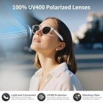 AI Translator Smart Glasses, Real-Time Bilingual Translation, Simultaneous Interpretation Glasses with Photochromic Lenses Transparent Frame, 110+ Languages, Lightweight Design for Travel & Business