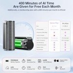 AI Voice Recorder with Real-Time Transcription & Translation, AI Voice Transcriber, Smart Summary, AI-Powered Mind Mapping & Translator for Meetings Notes, Interviews & Lectures (64GB)