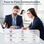 AI Voice Recorder with Real-Time Transcription & Translation, AI Voice Transcriber, Smart Summary, AI-Powered Mind Mapping & Translator for Meetings Notes, Interviews & Lectures (64GB)