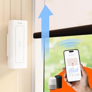 RYSE SmartShade + Wired Plug | Retrofit Existing Beaded Blinds to Increase Accessibility | Convert Shades into Electric Shades | Motorized Window Shades | Control with RYSE Smartphone App