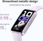 HUAWEI Band 10 Smartwatch with AI-Powered Fitness Monitoring, Pro-Level Sleep Analysis, Emotional Wellbeing Assistant,Streamlined Metallic Design,Fast Charging,iOS Android (Band 10, Pink)