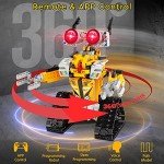 Sillbird Robot Building Kit with Remote Control STEM Gifts for Boys Age 8-13, Coding Buildable Robotic Technic Toys for Kids Birthday with 468 Pieces