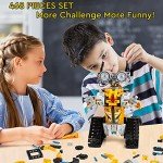 Sillbird Robot Building Kit with Remote Control STEM Gifts for Boys Age 8-13, Coding Buildable Robotic Technic Toys for Kids Birthday with 468 Pieces