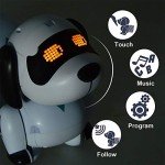 Dollox Robot Dog Remote Control Dachshund Puppy, RC Robotic Interactive Intelligent Walking Dancing Doggy Programmable Electronic Pet Toy with Music for Kids Age 6, 7, 8, 9, 10 Year Old