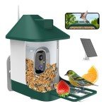 Bird Feeder with Camera,Smart Birdwatching Camera with Solar Powered,AI Identify Species,Instant Notifications,FHD Live View,Auto Record Video in Backyard,Ideal Gifts for Family and Bird Lovers