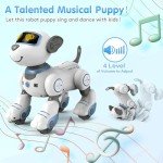 VATOS Remote Control Robot Dog Toy for Kids - Interactive Touch & Follow 17 Functions Robot Dog Pet, Programmable Smart Walking Puppy Intelligent Dancing Dog Robot Toys for Girls 3-12 Gifts