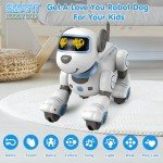 VATOS Remote Control Robot Dog Toy for Kids - Interactive Touch & Follow 17 Functions Robot Dog Pet, Programmable Smart Walking Puppy Intelligent Dancing Dog Robot Toys for Girls 3-12 Gifts