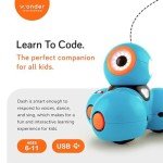 Wonder Workshop Dash Robot - Coding Robots for Kids 6+ - Voice Activated STEM Robot Toys - Interactive, Educational & Programmable