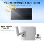 Hydroserenity Smart Bird Feeder Camera 2.5K with AI Identification, Wireless Outdoor Night Vision, Auto-Record Real-Time Alerts, for Bird Enthusiasts (Light Blue)