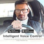 Smart Glasseswith AI,Bluetooth Music Glasses with 130+ Translation,Anti-Blue Light/UV400 Lenses,Audio Eyewear with Music play &Hands-Free Calling,Multifunctional Headphones glasses for Men Women