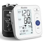 Alcedo Blood Pressure Monitor for Home Use, Automatic Digital BP Machine with Large Cuff for Upper Arm (Backlit Large Screen)