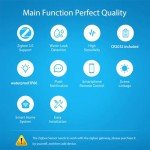 Haozee Water Leak Detector,Zigbee Water Detector Sensor for Home, Water Alarm Battery Operated,Tuya Zigbee Hub Required,Support Home Assiatant,Zigbee2MQTT