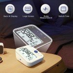 Alcedo Blood Pressure Monitor for Home Use, Automatic Digital BP Machine with Large Cuff for Upper Arm (Backlit Large Screen)