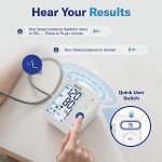 Alcedo Blood Pressure Monitor for Home Use, Automatic Digital BP Machine with Large Cuff for Upper Arm (Backlit Large Screen)