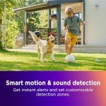 Roku Outdoor Camera for Home Security - IP65 Weather Resistance Wireless Security Camera with 1080p HD Night Vision, Works with Alexa & Google, Motion Detection - 90-Day Subscription Included, White