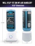 iFLO® Smart Automated A/C Drain Line Cleaner for HVAC System, For Clog-Free, Easy Installation and App-Controlled Air Conditioner Maintenance, Includes 36oz Cleaner Cartridge, 3 Month Supply