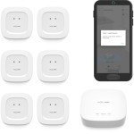 YoLink Smart Home Starter Kit: Hub & Water Leak Sensor 6-Pack, SMS/Text, Email & Push Notifications, LoRa Up to 1/4 Mile Open-Air Range, w/Alexa, IFTTT, Home Assistant