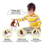 WEofferwhatYOUwant Practice Training Teddy – Interactive Plush Labradoodle Toy Dog That Obeys 12 Voice Commands, Walks, Barks, Sings & Dances
