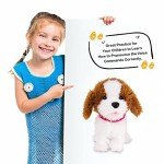 WEofferwhatYOUwant Practice Training Teddy – Interactive Plush Labradoodle Toy Dog That Obeys 12 Voice Commands, Walks, Barks, Sings & Dances