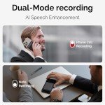AI Voice Recorder, PLAUD Note Voice Recorder w/Case, App Control, Transcribe & Summarize with AI Technology, Support 112 Languages, 64GB Memory, Audio Recorder for Lectures, Meetings, Calls, Black