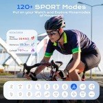 diujzld AI ChatGPT Translation Smart Watch, Titanium Alloy IP68 Waterproof，Heart Rate & Sleep Monitor, Fitness Tracker, OLED Display, Multi-Sport Modes, with 144 Real-Time Languages, Blue