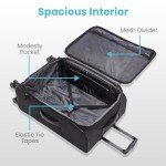American Tourister 20" Expandable Softside Luggage, Black
