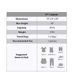 Expandable 20-Inch Charcoal Spinner Luggage