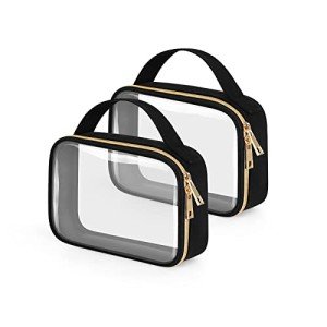TSA Approved Clear Toiletry Bags - 2 Pack
