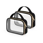 TSA Approved Clear Toiletry Bags - 2 Pack