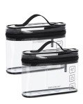 BAGSMART TSA Approved Clear Toiletry Bag Set