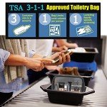 TSA Approved Clear Toiletry Bag Set for Travel