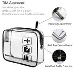 TSA Approved Clear Toiletry Bags - 2 Pack