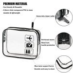 TSA Approved Clear Toiletry Bag Set for Travel